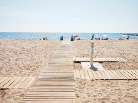 Apto Con Piscina En La Playa Cerca De Vlc Con Ac ปูโซล ภายนอก รูปภาพ
